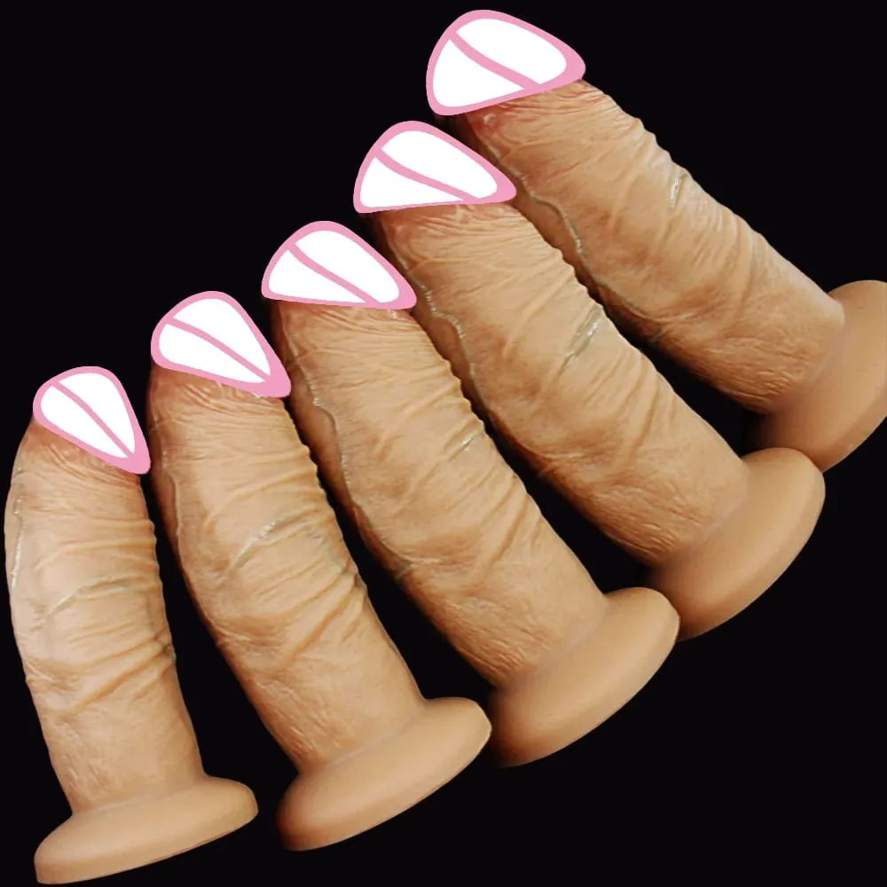 Long Penis Big Dick Super Realistic Thick Dildos Silicone Anal Dildo Vaginal Expander Adult Sex Toy Female Masturbation Buttplug — image 1