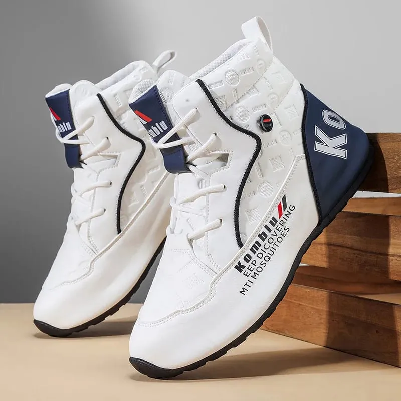 High-Top Casual Sneakers with Trendy Embossed Design Soft and Shock-Absorbing Versatile for Daily Commuting Unisex Fashion Height-Increasing Sports Shoes 9 — image 2