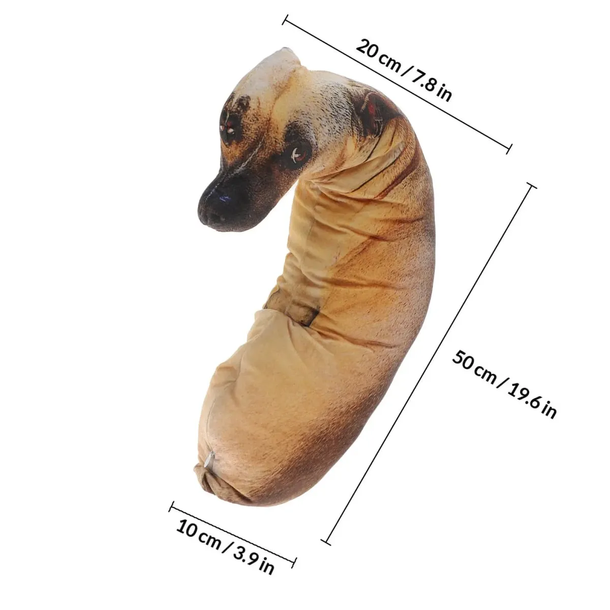 3D Simulation Dog Pillow High Density PP Cotton Stuffed Full Body Stereo Shape Comfort Support Cushion for Kids Nursery Room — image 2