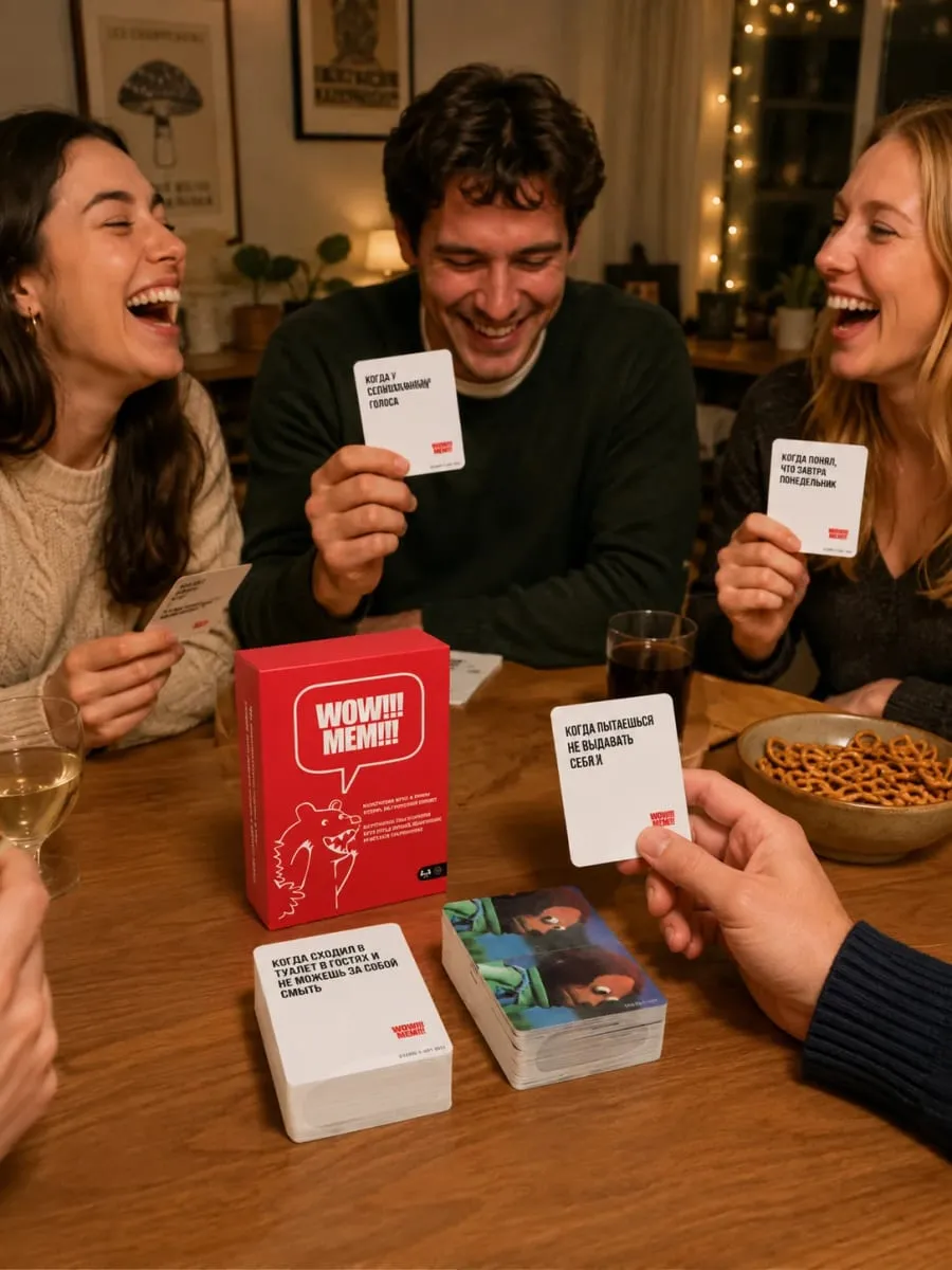 Russian Version Meme Card Game Funny Party Game with Meme Cards Social Deduction Board Game for Friends Family Entertainment — image 6