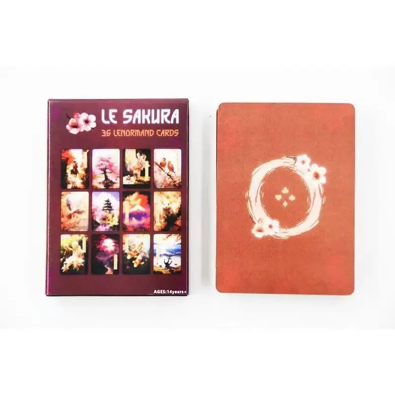 Japanese Cherry Blossom Themed Oracle Cards 9*6cm Le Sakura Lenormand Cards - 36 Card Deck with Keywords — image 5