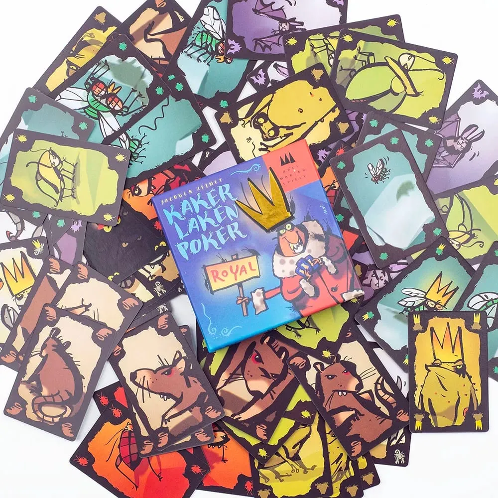 Premium Kaker Laken Royal Card Game - Poker Night Essential with Devir-game Moth Cheat Board for Max Fun — image 5