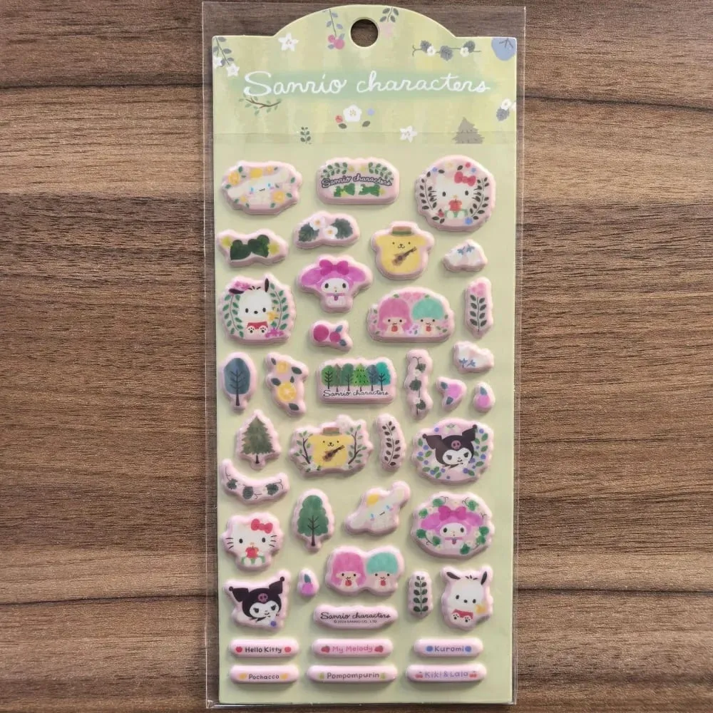 Genuine Sanrio 3D Stickers Toys Cartoon Hello Kitty Kuromi Melody Scrapbook Decor Sticker For Phones Water Mug Notebooks Decals — image 2