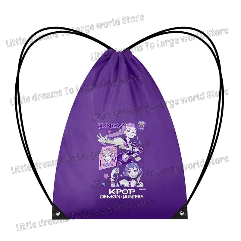 Anime Figure Drawstring Bag Portable Backpack Large Capacity Gym Sports Clothes Organizer Storage Pouch Bundle Pocket Women Gift — image 12
