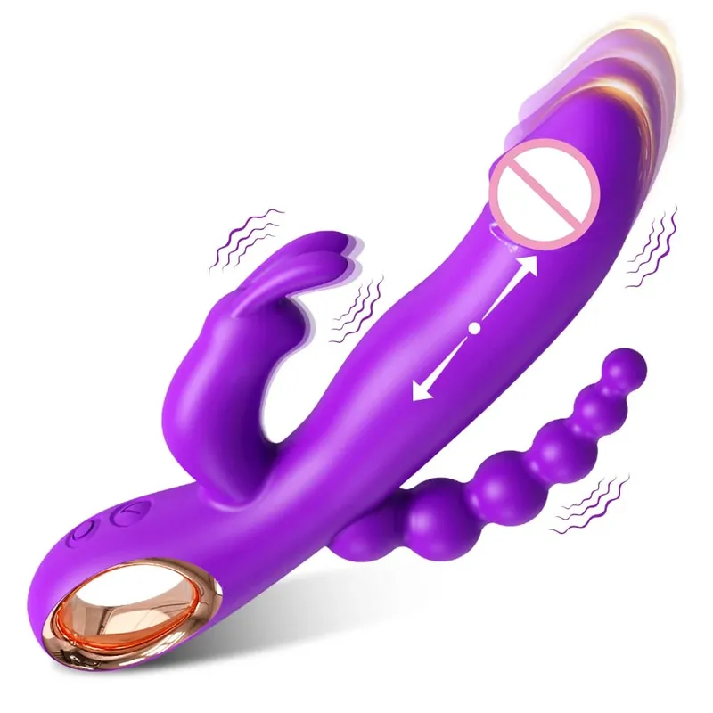 Thrusting Rabbit Vibrator for Women Vagina Dlido Vibrator G-Spot Clitoris Stimulator Female Masturbation Sex Toy for Women — image 13