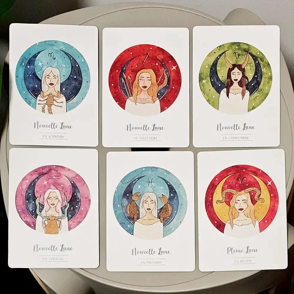 La Puissance De La Lune Oracle 42 Moon Power Cards 10.5*7.5cm in French Language for Spiritual & Emotional Guidance — image 5