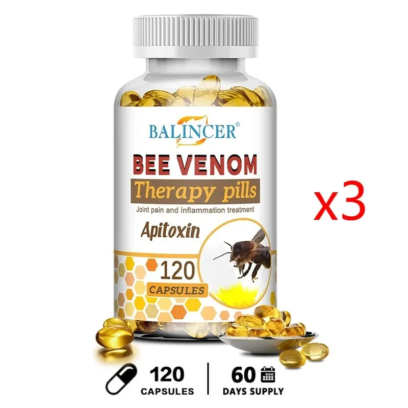 Bee Venom Extract Capsules for Relieve Joint & Knee Pain Relieve Discomfort of Bones and Joint Non-GMO — image 8