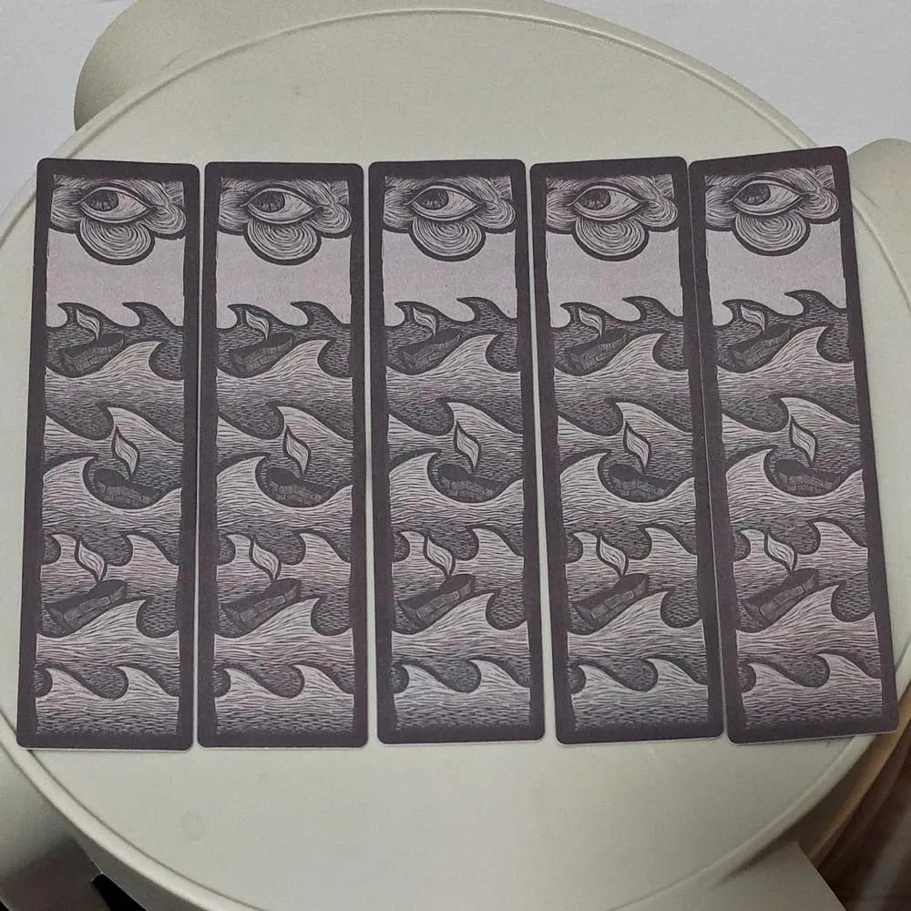 Double-embossed Dark Surrealism Pillars Deck Travis Lawrence 4*16cm - 36 Pcs Surreal Occult Symbolism Illustration Cards