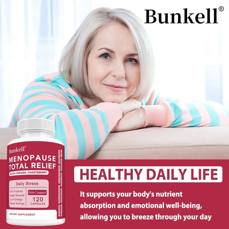 9-in-1 Herbal Menopause Supplement for Women - Hormone Balance Capsules for Night Sweats Hot Flashes & Mood Swings Vegan — image 4