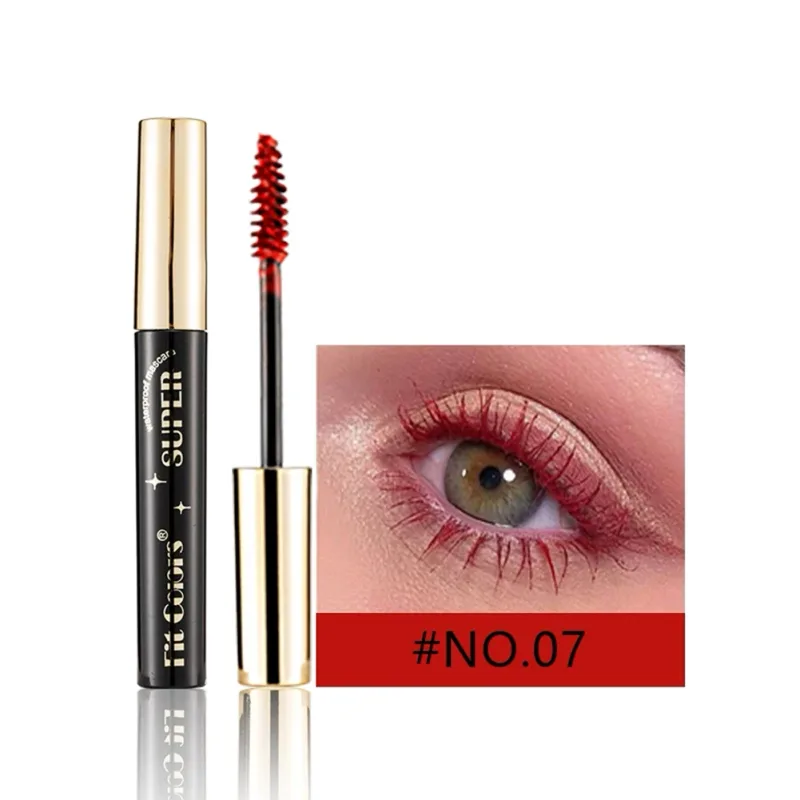 12 Colors Colored Mascara Waterproof Long-lasting Volumizing Curling Non-flaking Rainbow Eye Makeup Purple Blue Pink Green Red — image 8