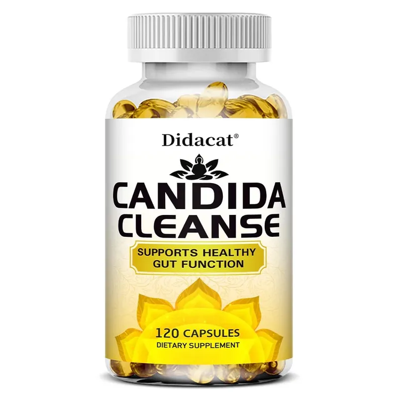 Candida Cleanse-Mengandungi Herba Asli dan Probiotik Untuk Menyokong Fungsi Usus Yang Sihat dan Kesihatan Imun Sesuai untuk Uniseks