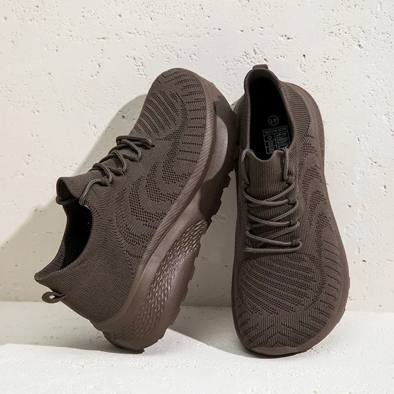 Unisex Men Sneakers Barefoot Casual Wide Last Fashionable Canvas Flat Board Shoe New Wide Toe Breathable Mesh Running Shoes — image 10