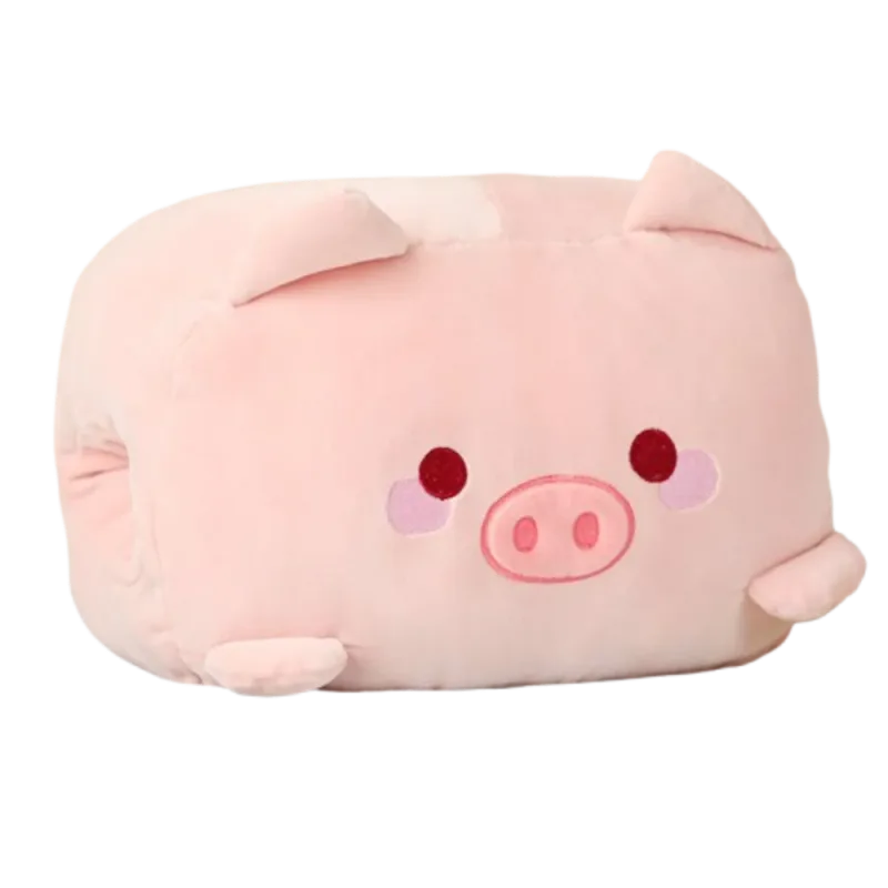 Mainan Mewah Kreatif Bantal Mewah Penghangat Tangan Super Lembut Tetap Hangat Bantal Tidur Siang Kantor Bantal Kartun Hewan Mainan Boneka Kantor — image 10
