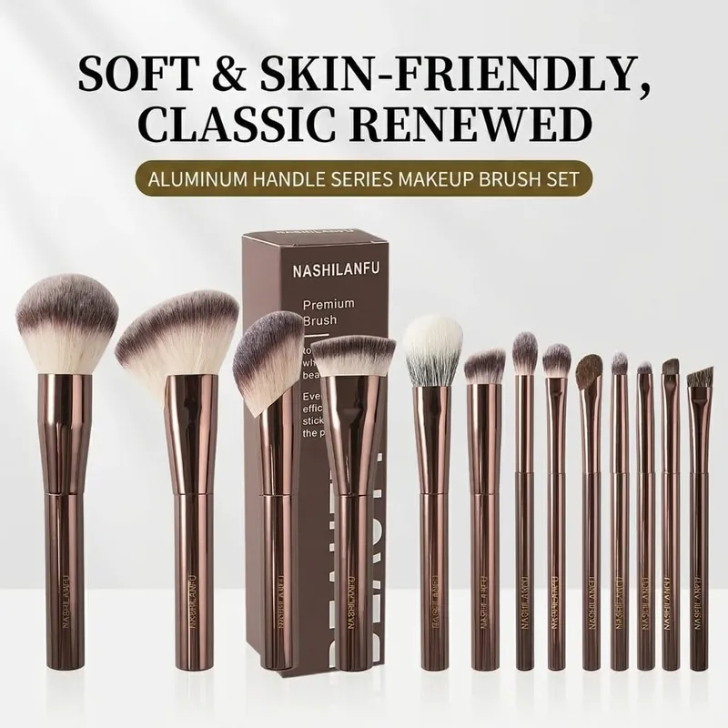 Makeup Brushes Series Powder Foundation Concealer Blush Contour Eyeshadow Eyebrow Eyeliner Stippling Highlighter Sculpting Brush — image 13