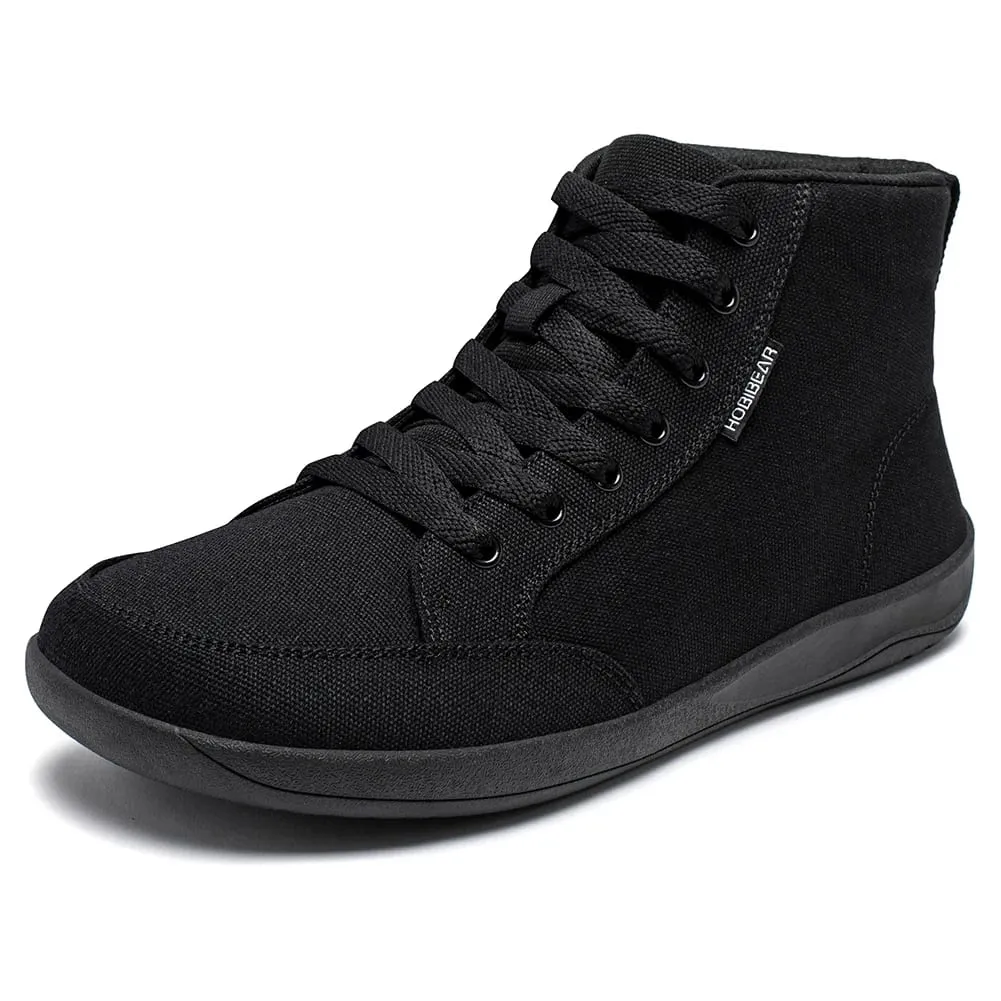 Mid-Top Barefoot Shoes Unisex Wide Toe Box Canvas Sneakes Zero Drop Lace Up Outdoor Walking Shoes — image 8
