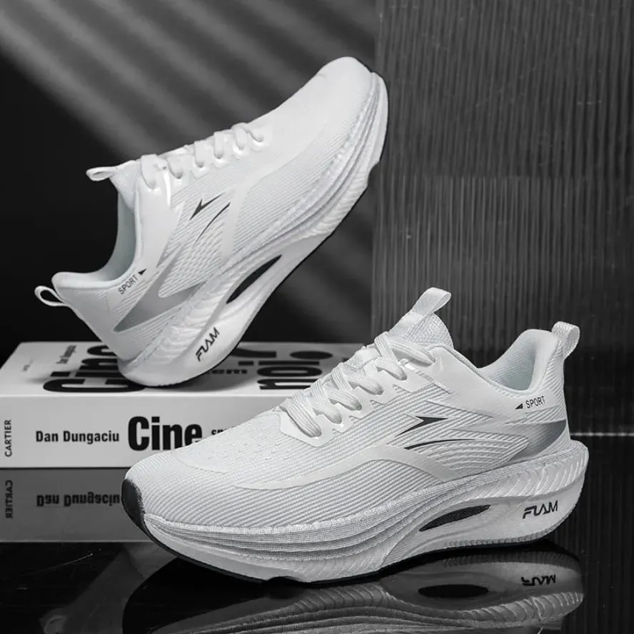2026 Men Sports Running Shoes Carbon Board Air Cushion Breathable Lightweight Women's Comfortable Athletic Nonskid Sneakers — image 1
