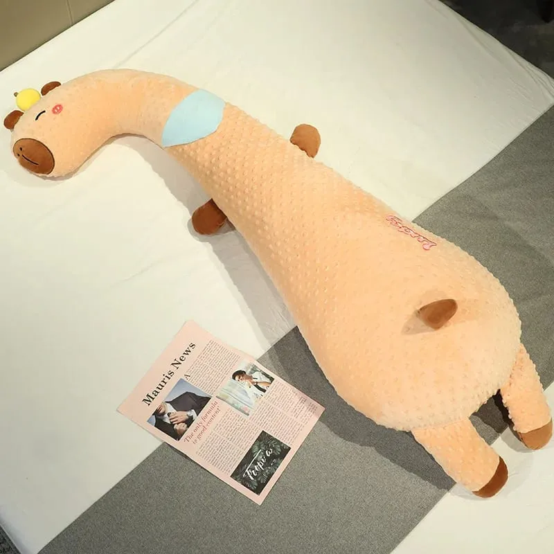 Long Animal Body Pillow Soft Dot Plush Sleeping Pillow Cute Cartoon Doll Side Sleeper Leg Pillow Bed Cushion Home Decor Gift