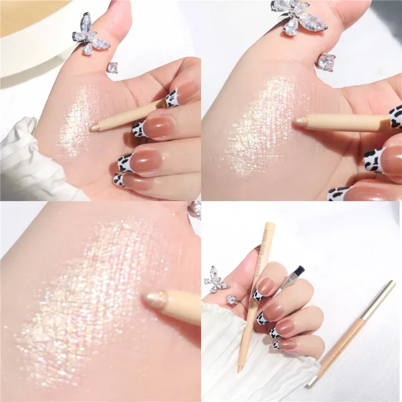 1/2pc Aegyo Sal Under Eye Highlight Pen Shimmer Pearl Eyeliner Pencil Natural Brightening Glitter Eye Shadow Crayon Makeup Stick — image 8