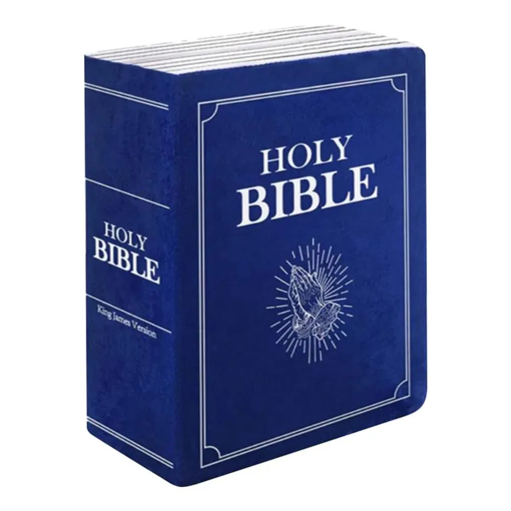 Living Room Realistic Looking Bible Pillow Plush Toy Sofa Cushion Bible Throw Pillow Cutest Home Decor Bible Cushion Bedroom