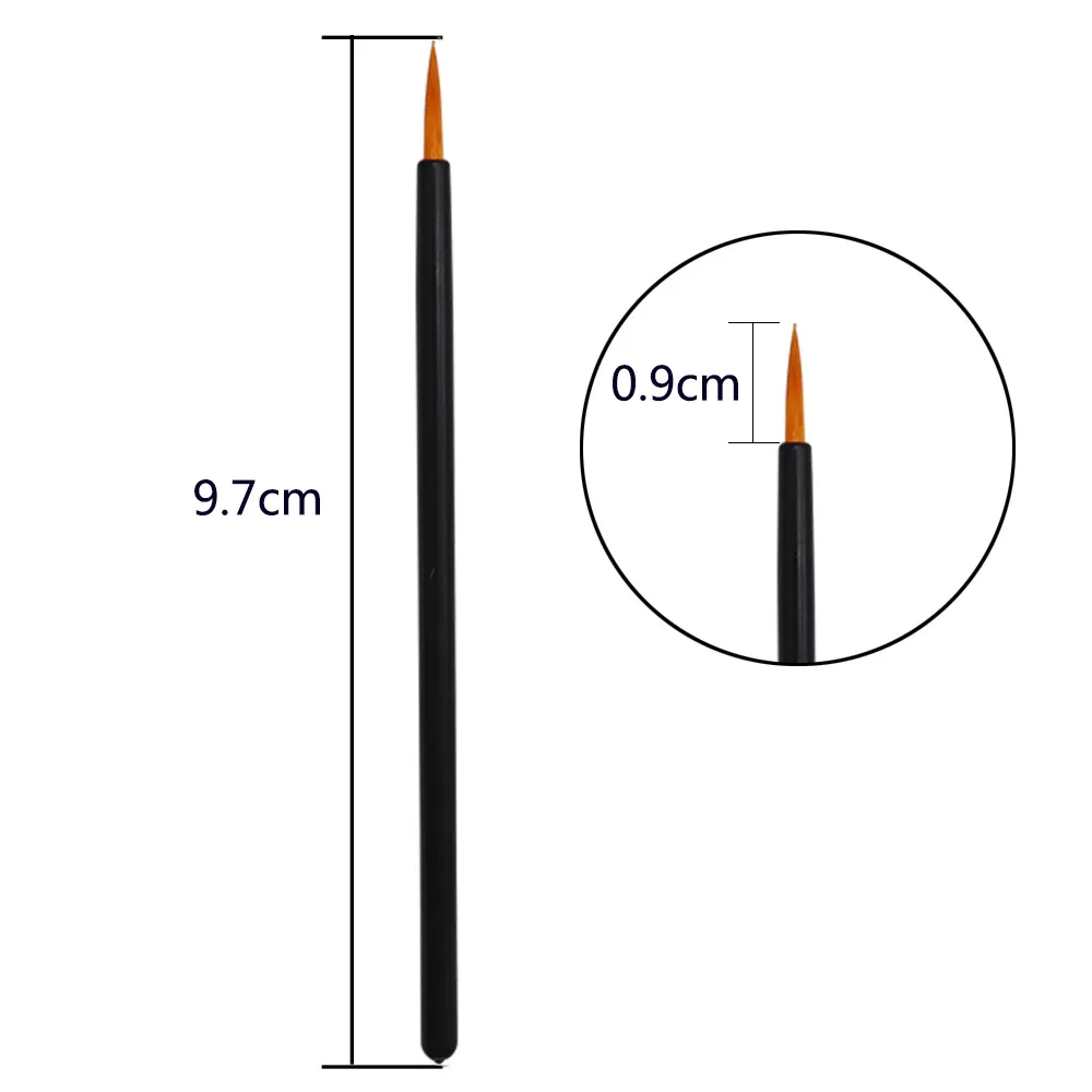 50pcs Disposable Nail Art Brush Eyeliner Eyeline Makeup Tools Manicure Painting Pen Beauty Tool Nail Gel Liner Brushes — image 2