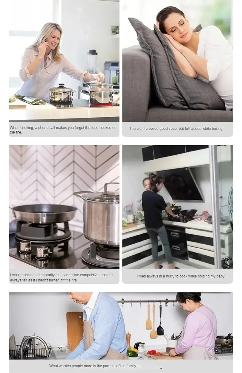 Dapur gas pemasa penutupan automatik dapur suis pintar anti pembakaran kering aksesori gas asli gas — image 6