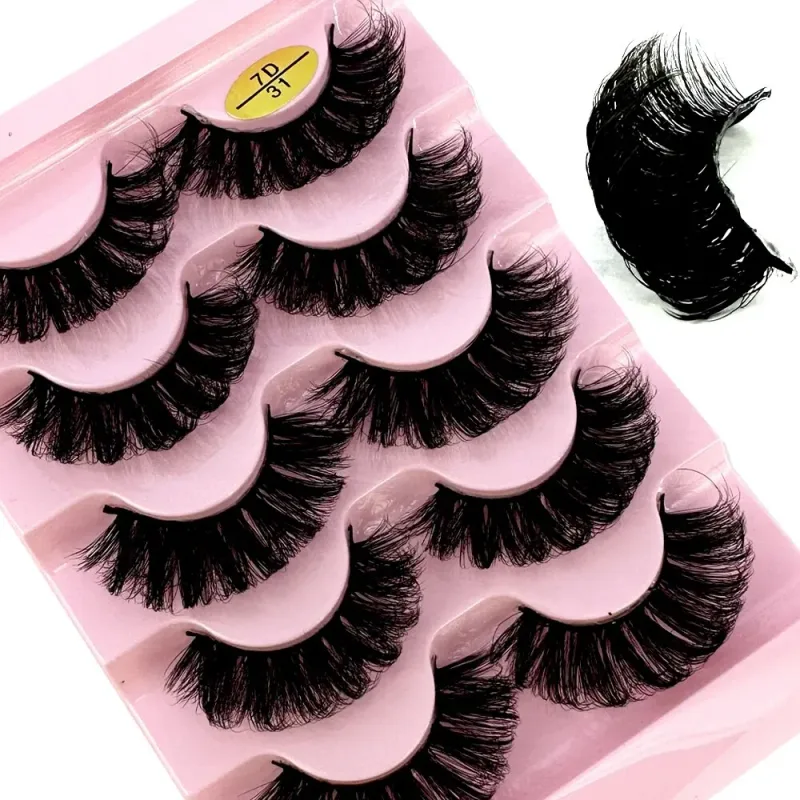 Fluffy Lashes Mink False EyelashesThick Cat Eye Makeup Long Natural Volume 3d Eyelashes Extension Wholesale Mink Eyelashes
