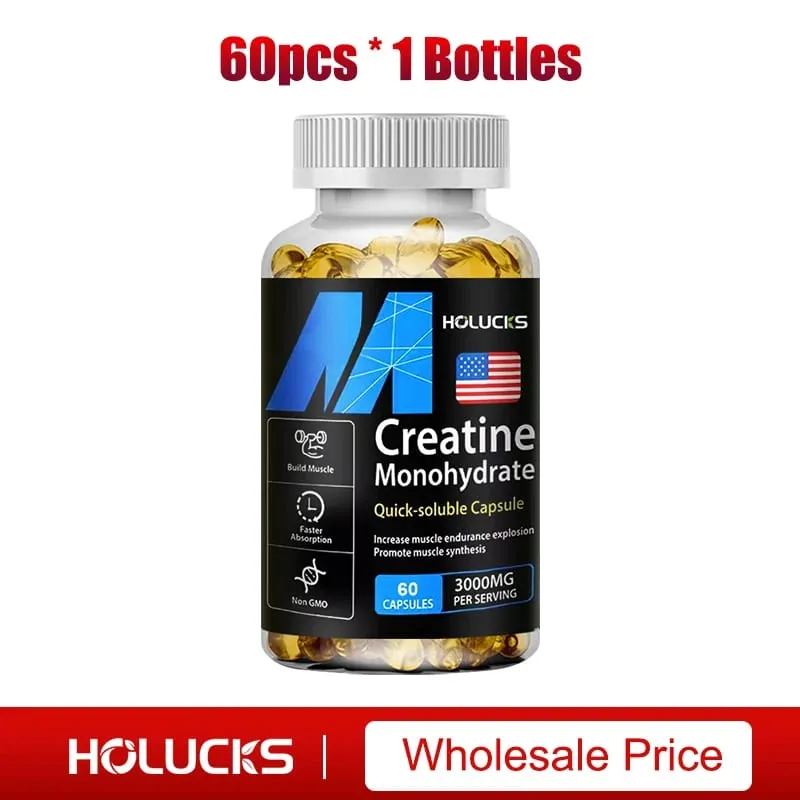 Creatine Monohydrate Supplement Boost Energy Support Muscle Mass Improve Performance for Workout