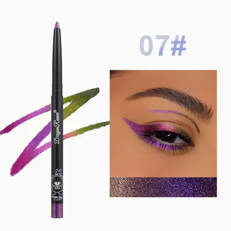 Chameleon Eyeliner Gel Pen Waterproof Shiny Chrome Eye Shadow Liner Pencil Glitter Pearl Green Gold Lying Silkworm Eyes Makeup — image 8