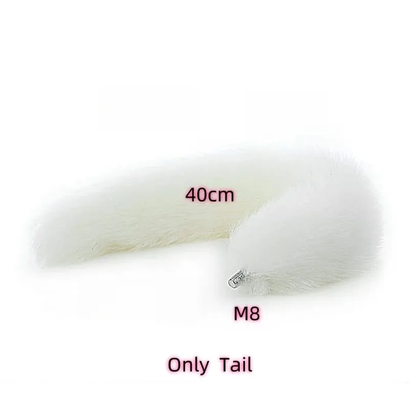 Small Silicone Butt Plug Dildo Vaginal Plug with Detachable Fake Soft Fox Rabbit Tail for Couple Anal Bead Dilator Sex Toys — image 12
