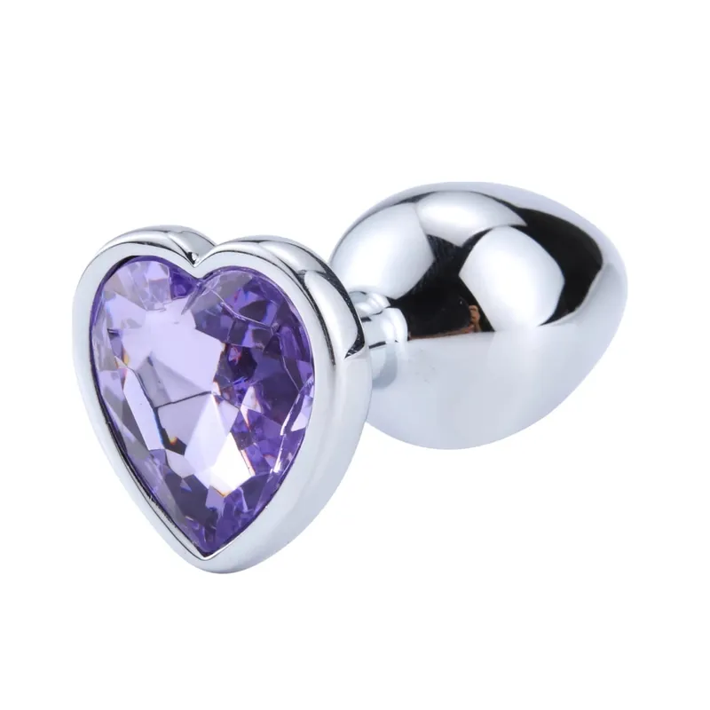 Anal Plug Heart 3 Sizes Stainless Steel Crystal Anal Plug Removable Butt Plug Stimulator Anal Sex Toys Prostate Massager Dildo — image 10