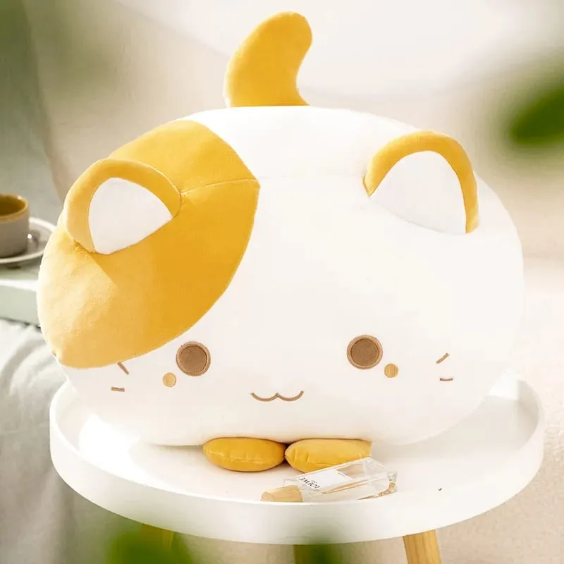 50cm Soft Cat Plush Pillow Cute Fluffy Kitten Stuffed Cushion Sofa Home Decor Sleeping Hugging Pillow Holiday Gift — image 4