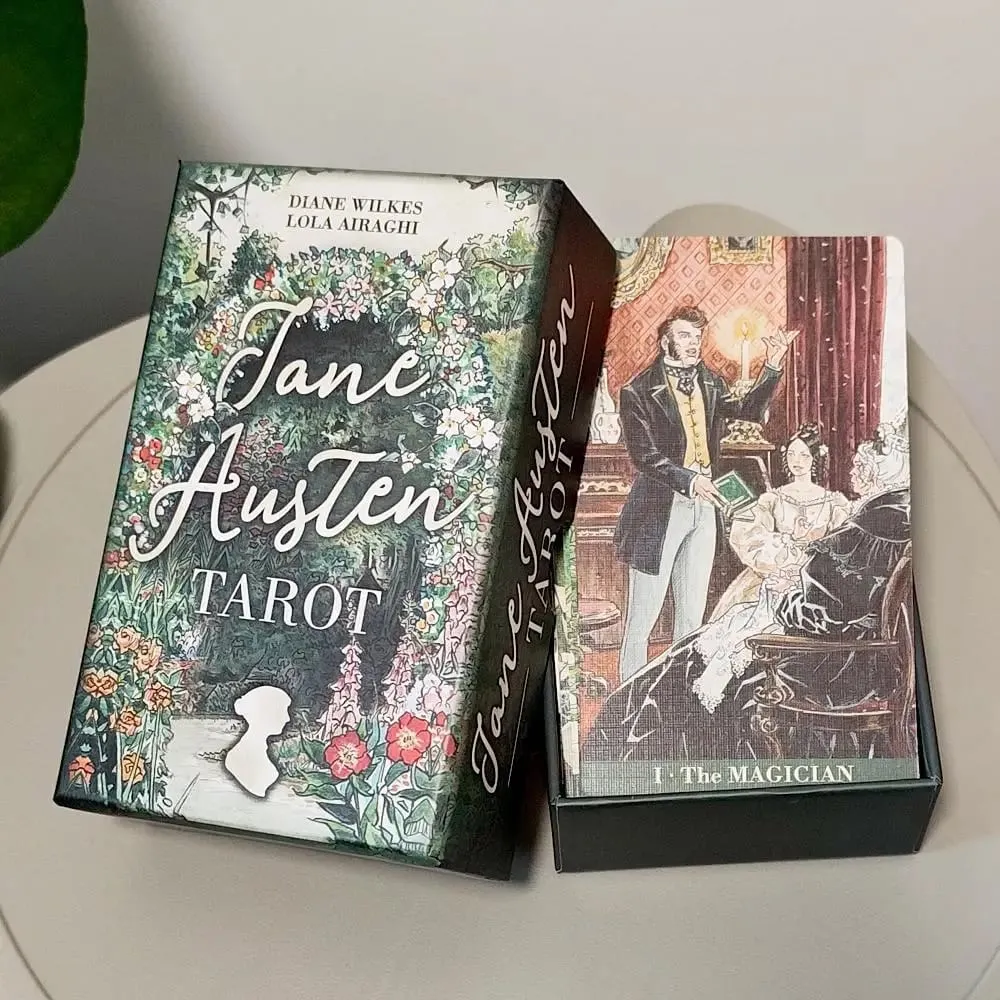 12*7cm Jane Austen Tarot in Rigid Box - A Regency Romance Divination Deck for Literature Lovers 78-Card Deck