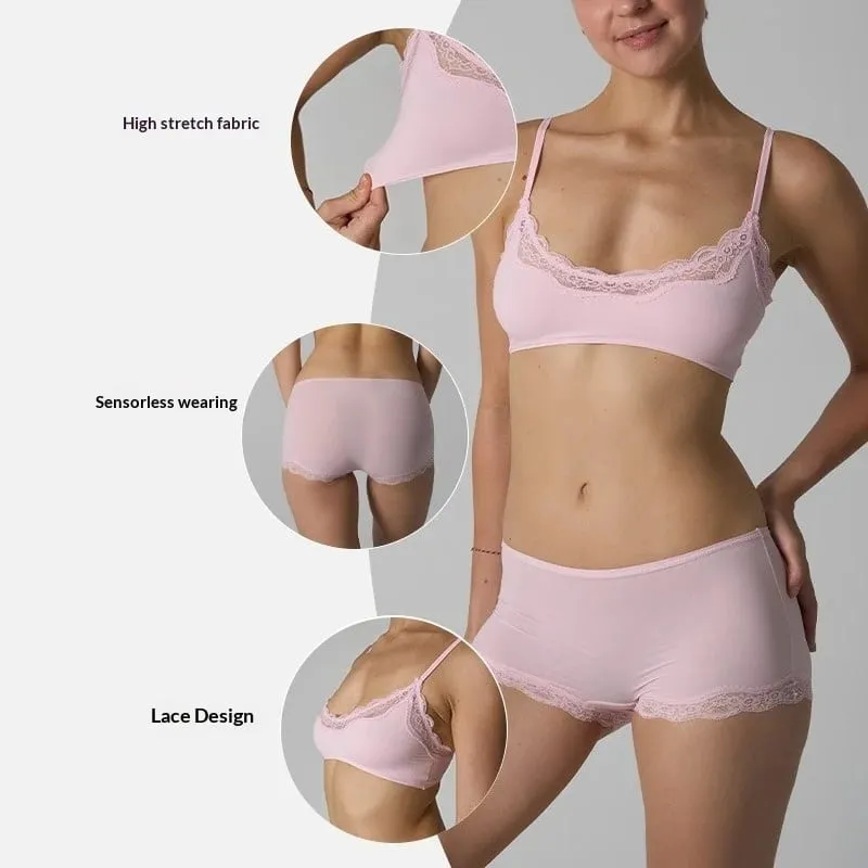 French lace sexy lingerie set comfortable and breathable bra lingerie for women — image 4