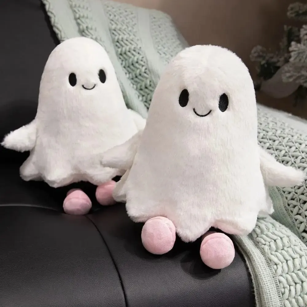 Simulation Little Ghost Plush Doll Fluffy Handmade Cartoon Ghost Doll Toy Comfortable Soft Holloween Ghost Pillow — image 6