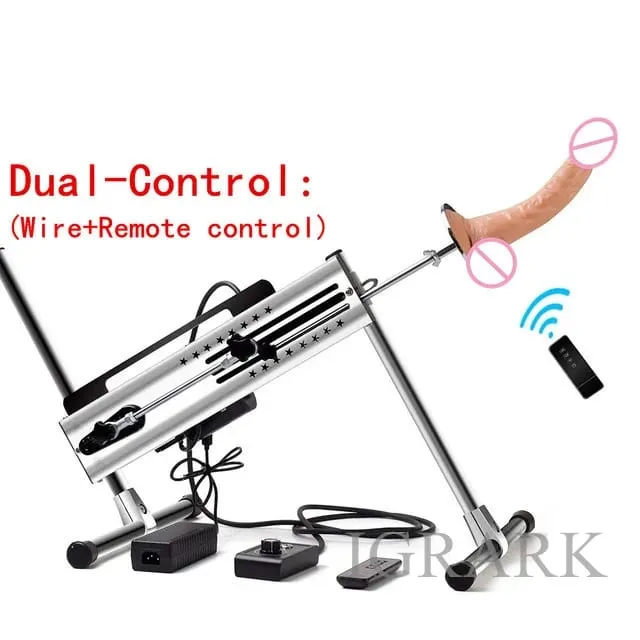 Kablolu/Kablosuz Çift Kontrol Sessiz Seks Makinesi 120W Ayarlanabilir Vac-u-Lock Aşk Makineleri 3-15cm İnme Vibratör Kadınlar için Seks Oyuncakları