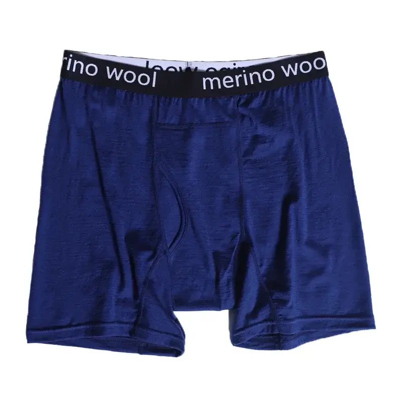 100% Merino Wool Mens Lightweight Boxer Brief Merino Wool Underwear Soft Moisture Wicking Breathable Sports Hiking Underpants