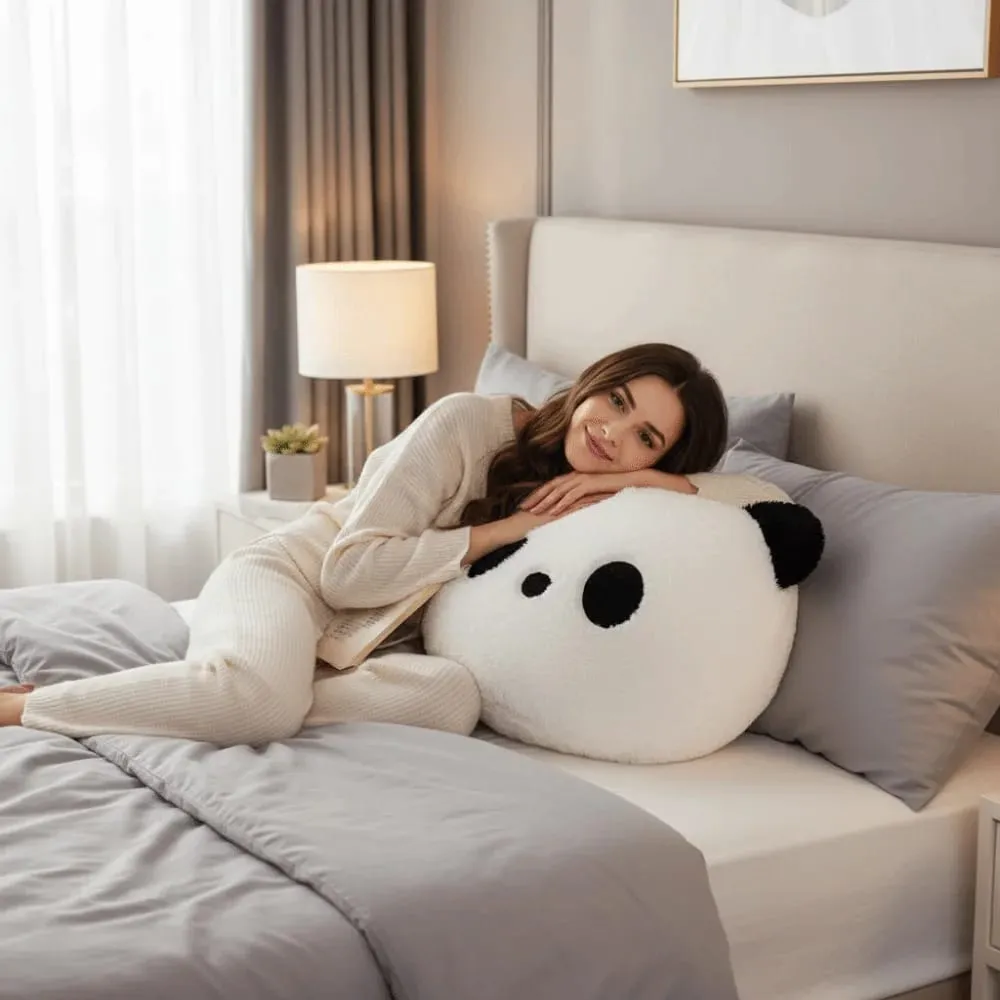 Stuffed Animal Plush Panda Cushion Bedroom Sofa Kawaii Stuffed Panda Pillow Home Decoration 30cm Panda Throw Pillows — image 9