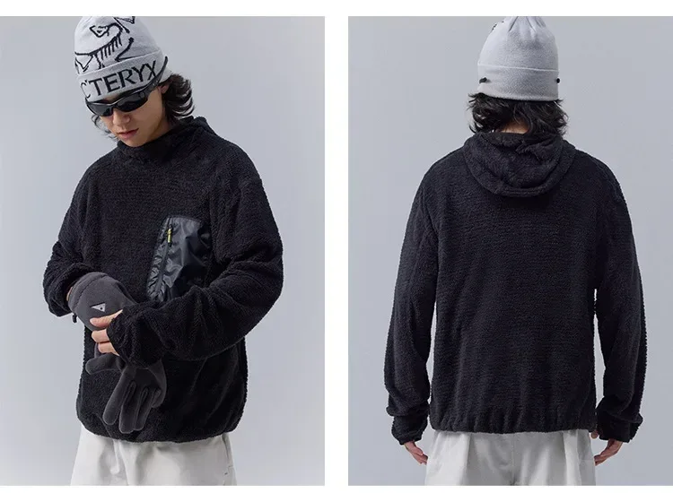 Unisex THERMOLITE® All Season Thermal Hoodie 190g Ultralight Breathable Fleece Mid Layer with Thumbholes & Zip Pocket — image 12