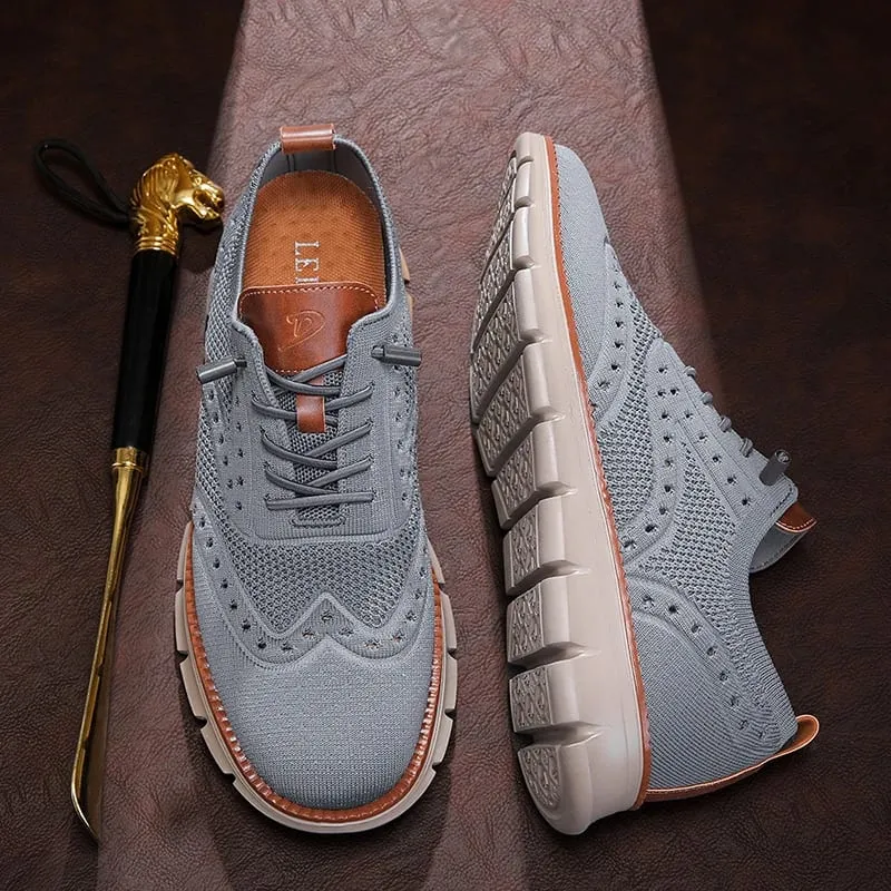 Men's Casual Shoes Mesh Breathable Business Office Shoes Designer Comfortable Soft Soled Fashion Shoes Sports Slip On Sneakers — image 6