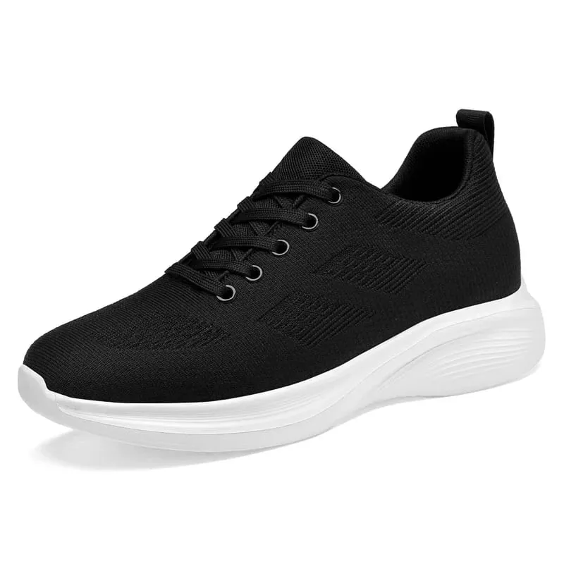Flying Weaving Breathable Increase 8/10cm Invisible Height Increasing Casual Sneakers Men All Match Non-Slip Soft Walking Shoes — image 8