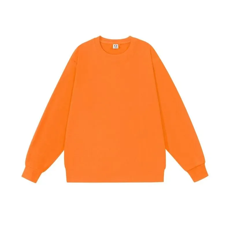 300 grams retro trendy round-neck hoodie stylish and simple casual sportswear shirt custom DTG printed with logo — image 9