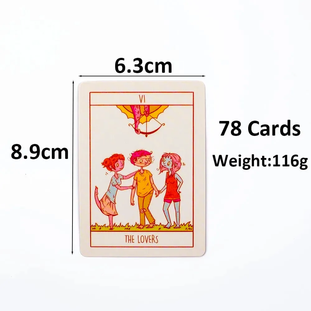 Squid Cake Tarot 78-Card Deck Board Game with Knights Riding Creatures Quirky Faces and a Delicious Color Palette 8.9 x 6.3 cm — image 4