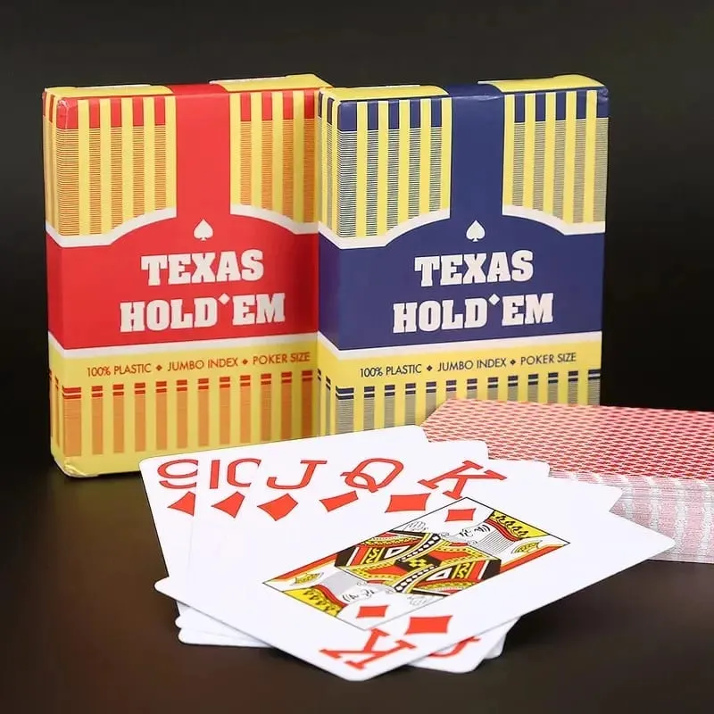 1/2pcs A set of durable universal baccarat and Texas Hold'em playing cards waterproof and smooth for poker and bridge games — image 1