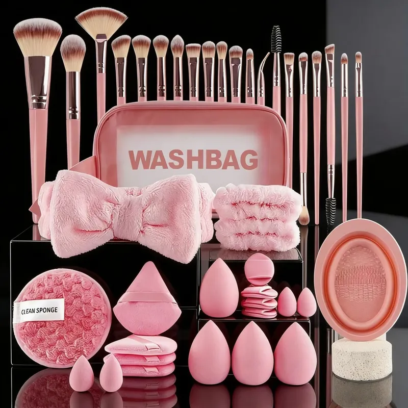 13/53pcs Professional Cosmetic Brush Set for Combination Skin with Soft Brushes Perfect for Beginners and Makeup Artists — image 9