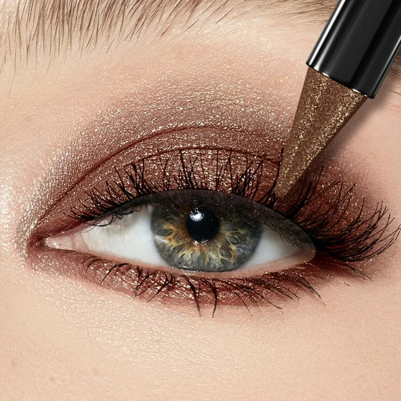 25 colori 1 pezzo ombretto perlato stick impermeabile glitter a lunga durata e colore opaco ombretto trucco viso evidenziazione regalo di cosmetici