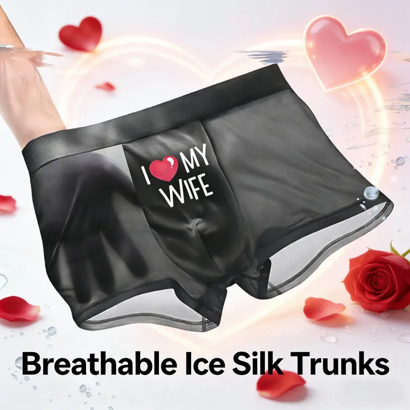 Men's "I LOVE MY WIFE" Romantic Boxer Briefs Soft Stretch Comfortable Daily Underwear,Husband Gift Casual Boxer Hombre Men — image 5