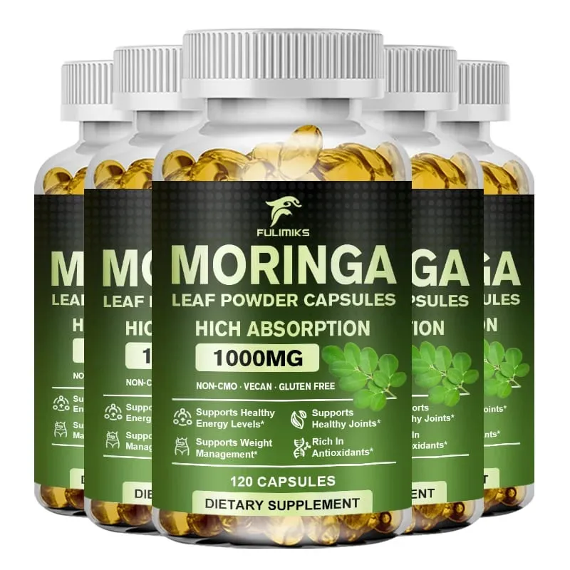High Absorption Moringa Oleifera 1000mg Capsules Supports Immune Metabolism Skin Care & Healthy Weight Management — image 12