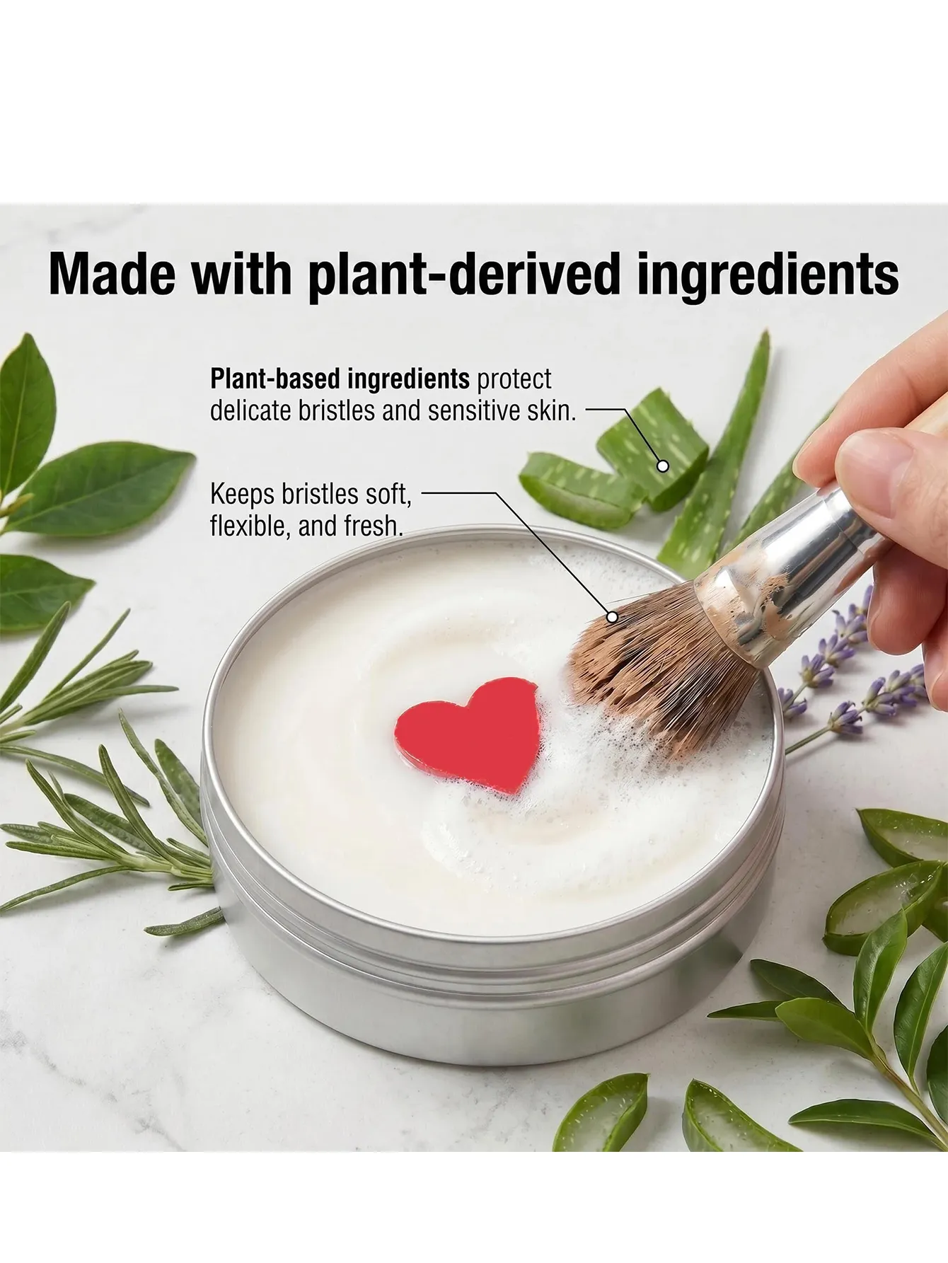 Portable Makeup Brush Cleaning Soap Natural Multipurpose Reusable Travel Cosmetic Cleaner Soap Deep Fast Effective Clean for Makeup Brushes Powder Puffs Various Beauty Washing Supplies — image 6