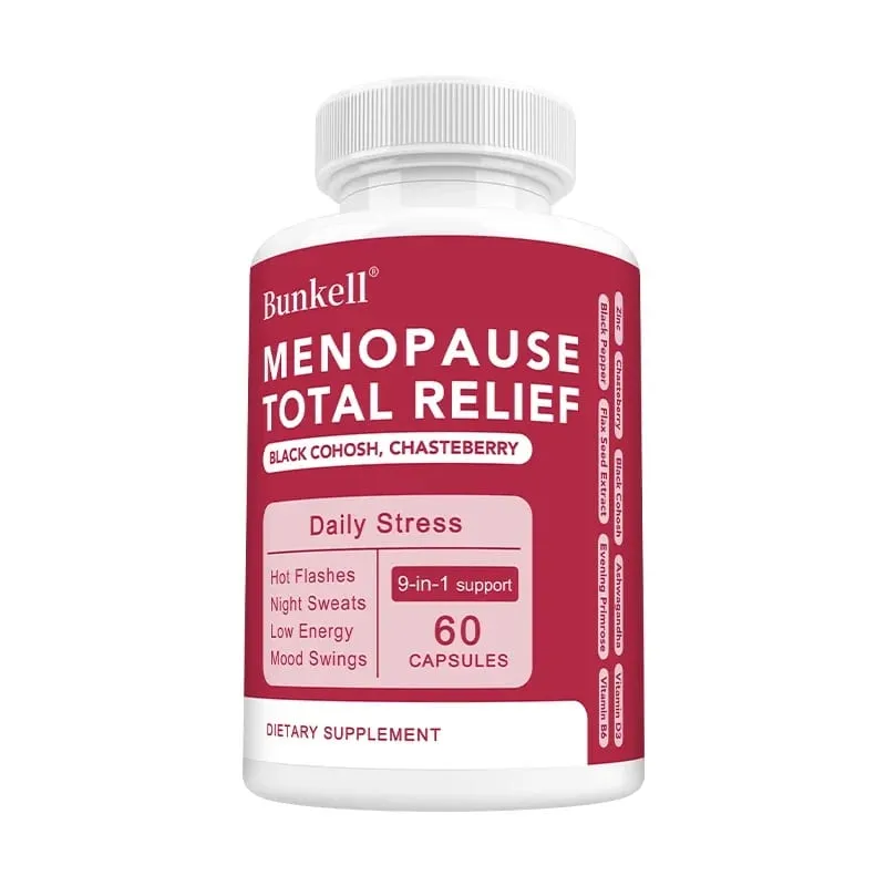 9-in-1 Herbal Menopause Supplement for Women - Hormone Balance Capsules for Night Sweats Hot Flashes & Mood Swings Vegan — image 8