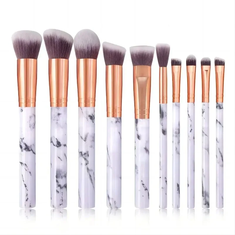 12 stk blå makeup børster Sæt Professional Foundation Powder Blending Blush Concealer Syntetisk Fiber Børste — image 11